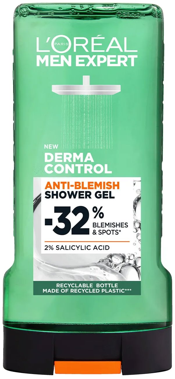 L'ORÉAL PARIS Men Expert Shower Derma Control sprchový gel, 300 ml