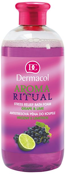 DERMACOL Aroma Ritual Grape & Lime Stress Relief Bath Foam 500 ml