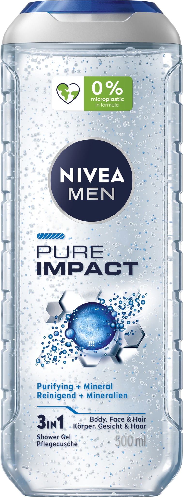 NIVEA MEN Pure Impact Shower Gel 500 ml