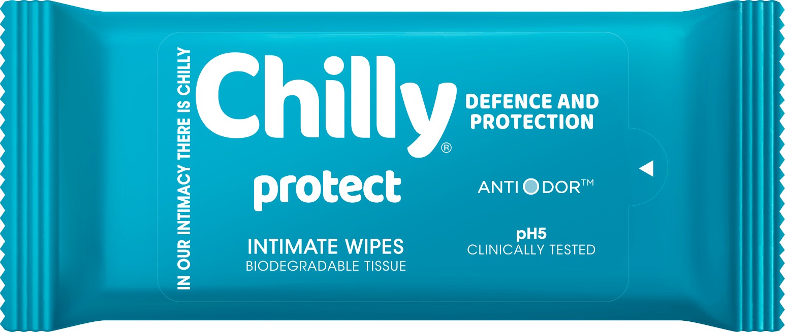 CHILLY Intimní ubrousky Antibacterial 12 ks
