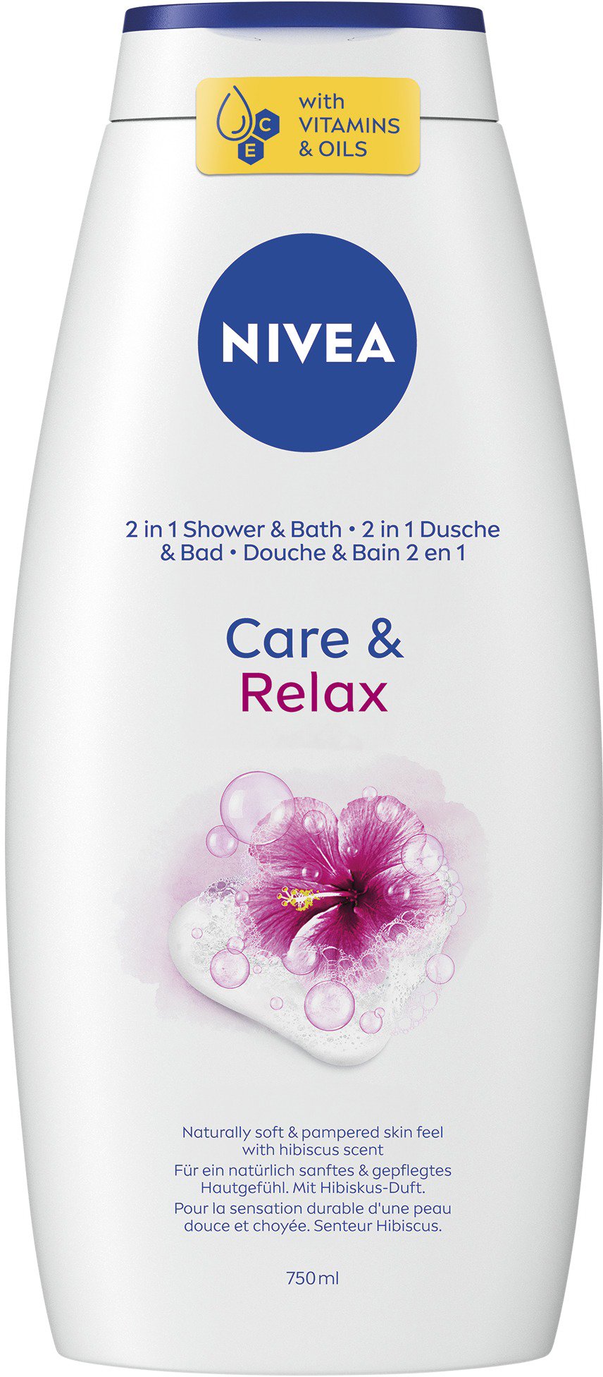 NIVEA Care&Relax Shower & Bath 750 ml