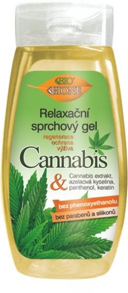 BIONE COSMETICS Bio Cannabis Relaxační sprchový gel 260 ml