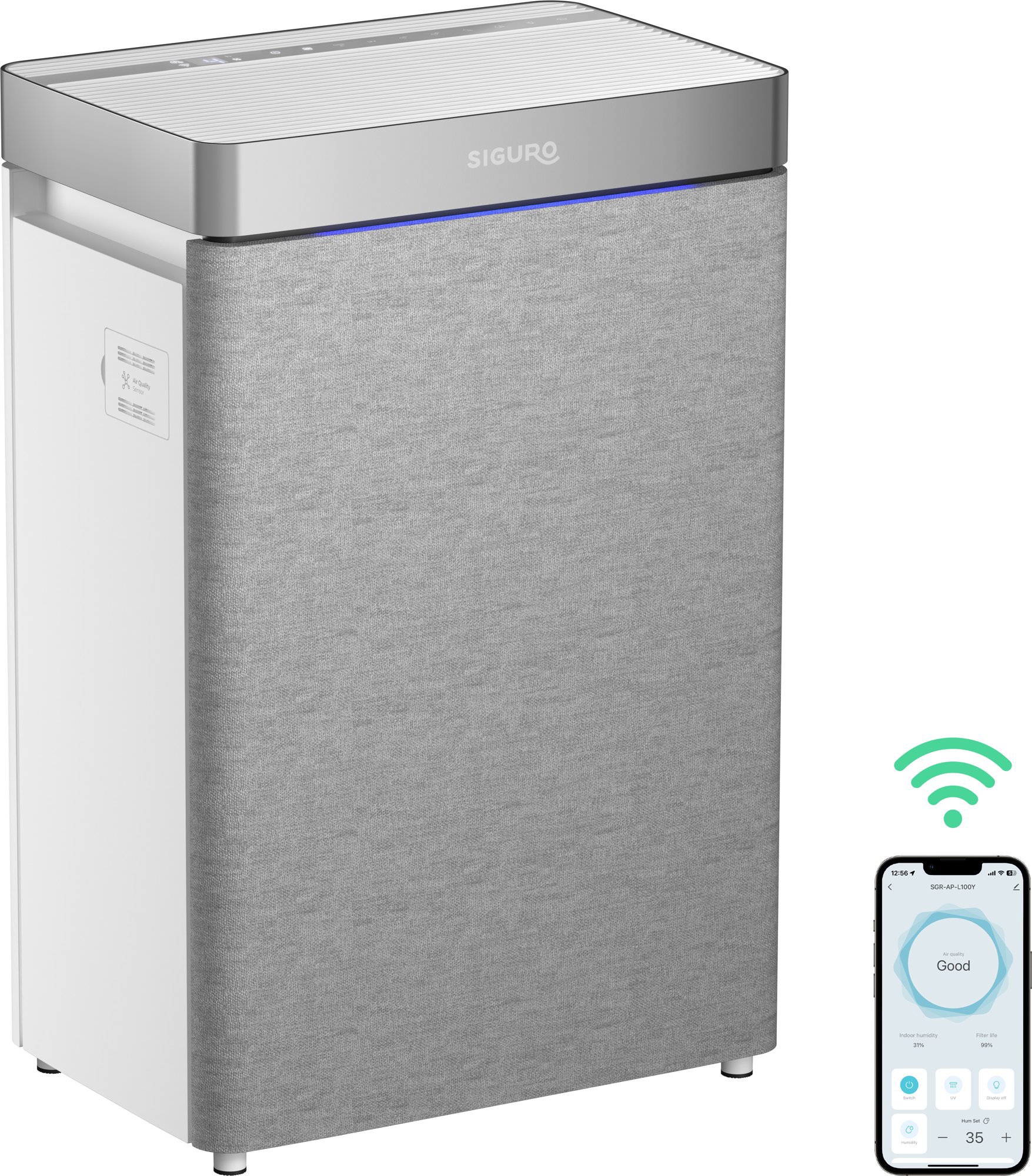 Siguro Comfort Shield L100Y WiFi se zvlhčovačem