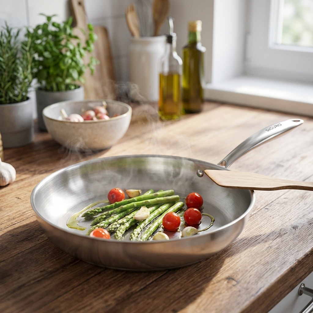 Siguro Pánev Pure Delight, průměr 28 cm, prémiová nerezová ocel