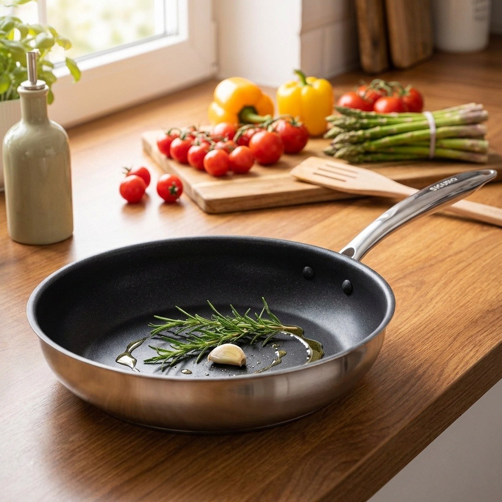 Siguro Pánev Pure Delight, průměr 28 cm, nerezová ocel, ILAG®