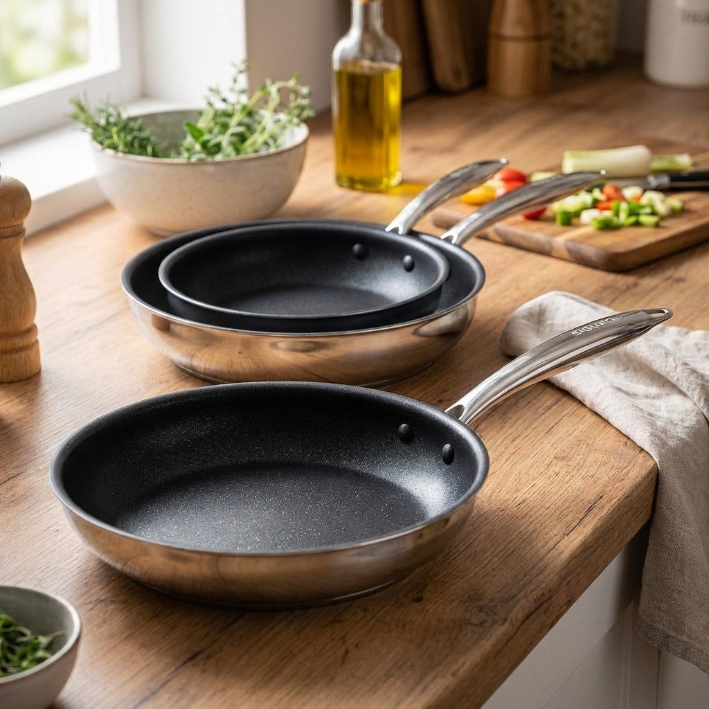 Siguro Sada pánví Pure Delight, průměr 20 + 24 + 28 cm, ocel, ILAG®