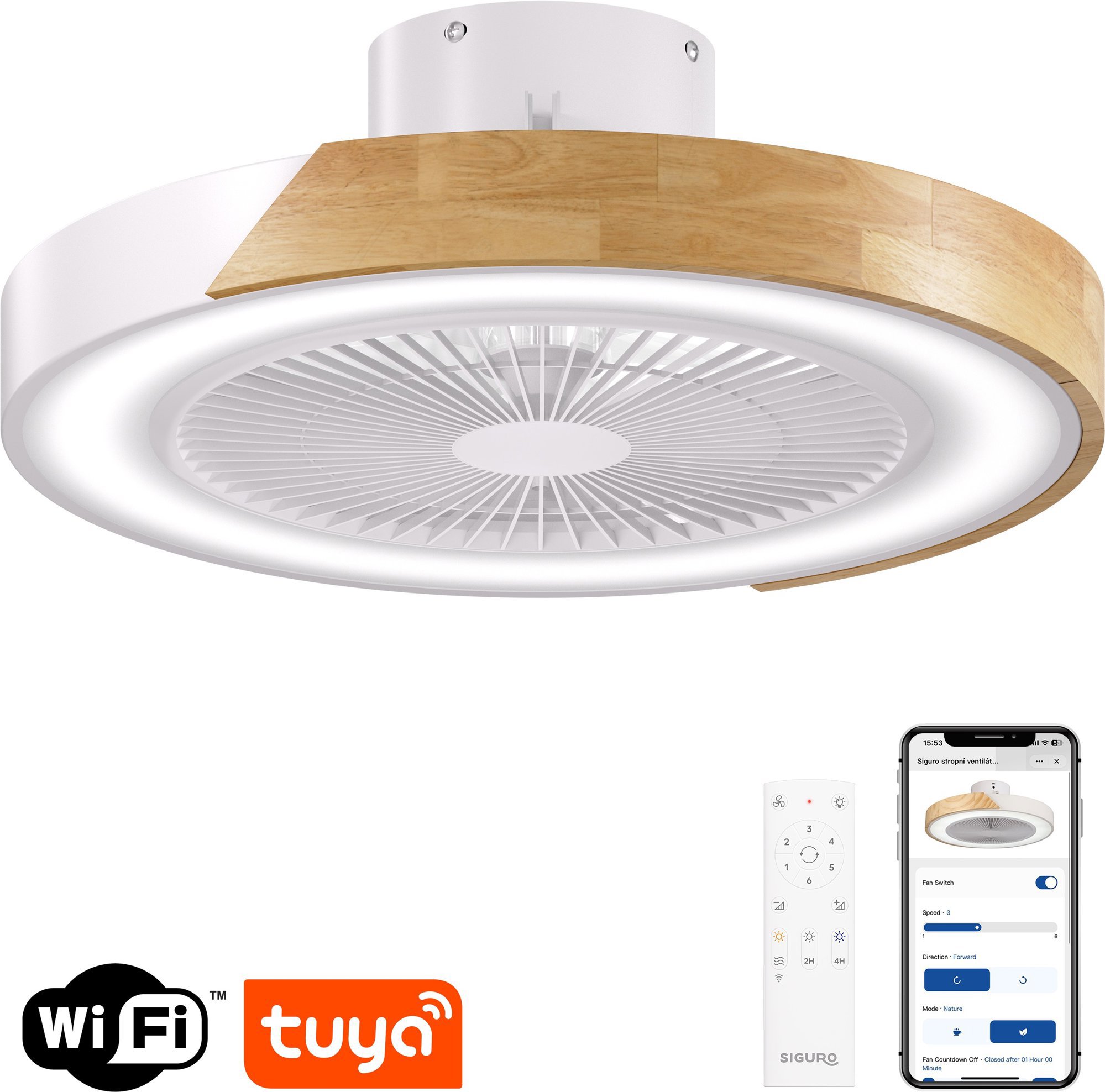 Siguro Halo C100W se světlem