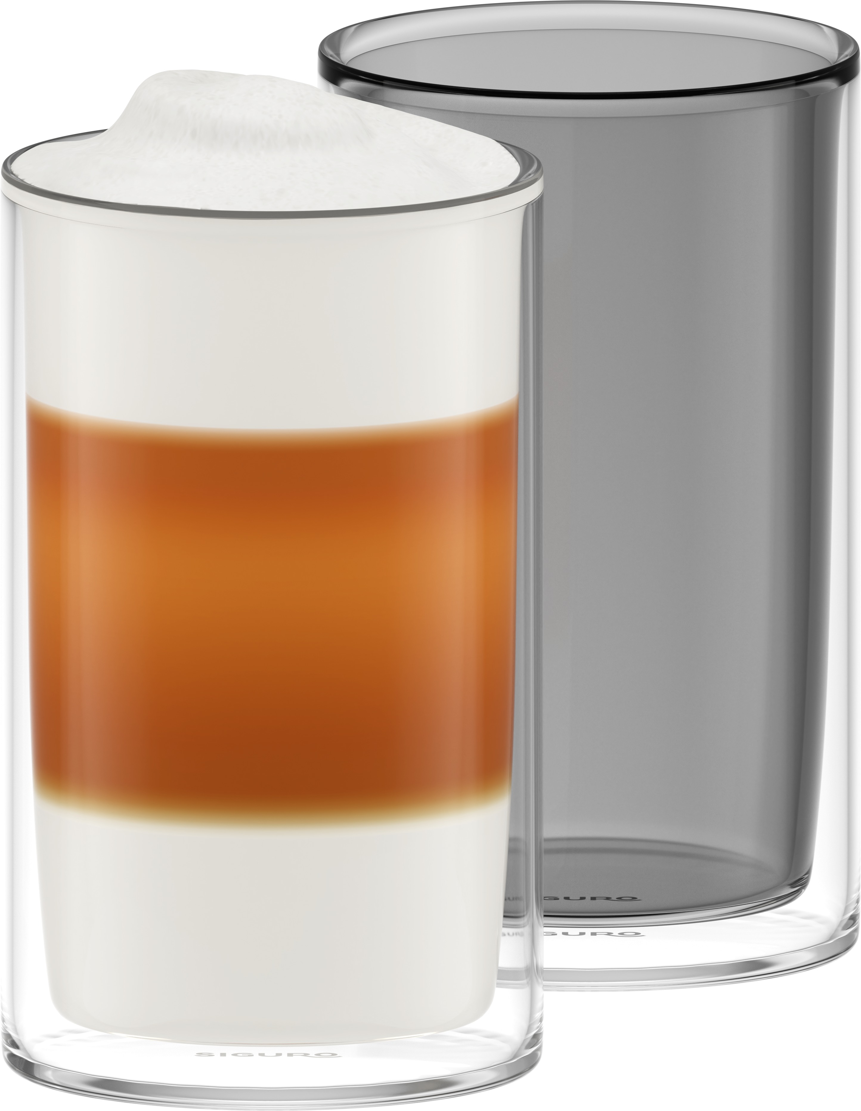 Siguro Sklenice z dvoustěnného skla Elegance, 400 ml, 2 ks