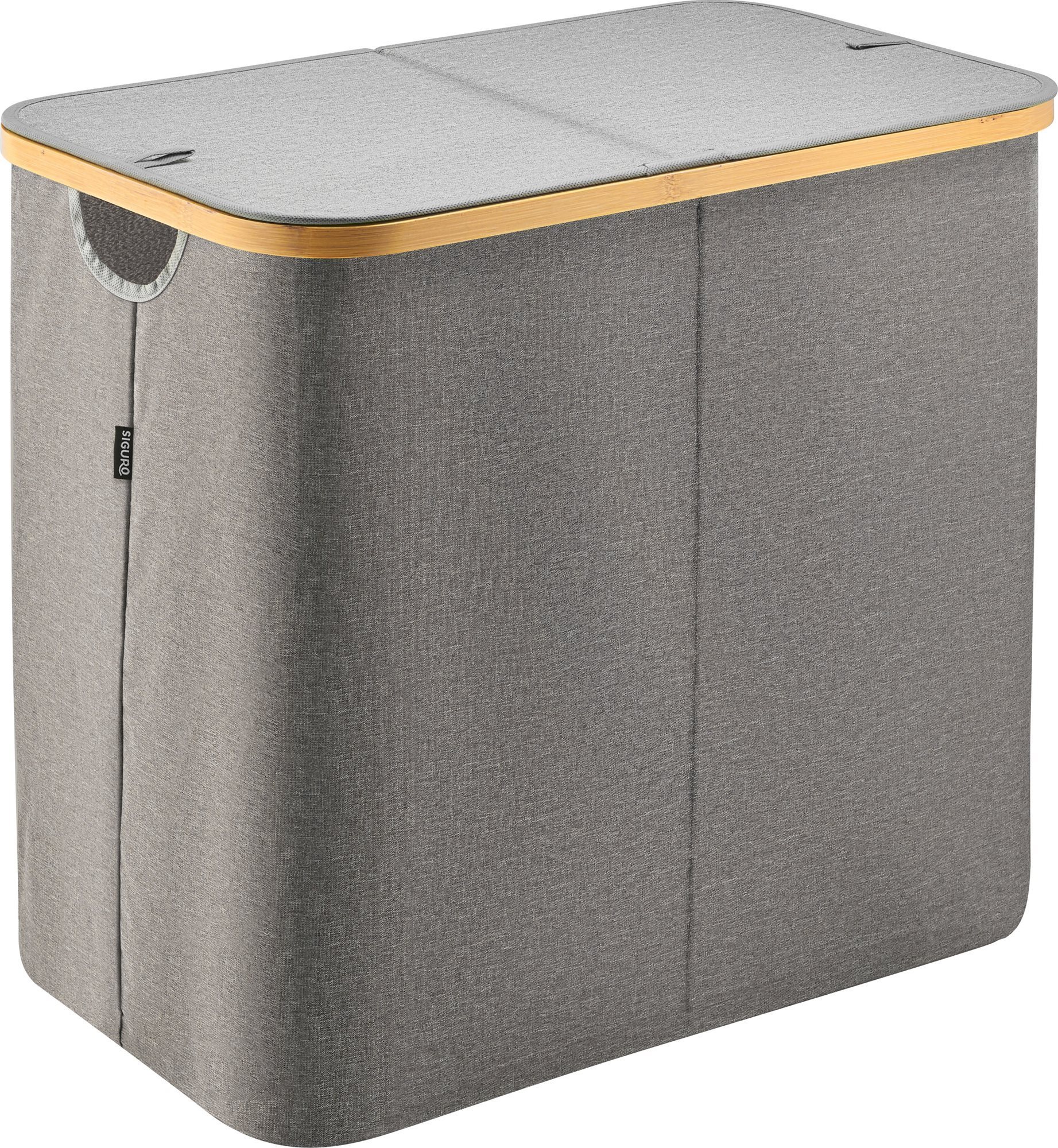 Siguro Koš na prádlo Cozy Home Double s víkem 85 l, 51 x 54 x 34 cm