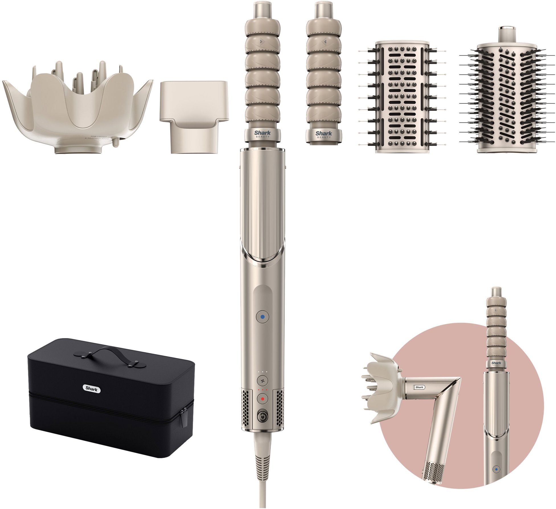 Shark® HD446SLEU FlexStyle® 5v1, champagne