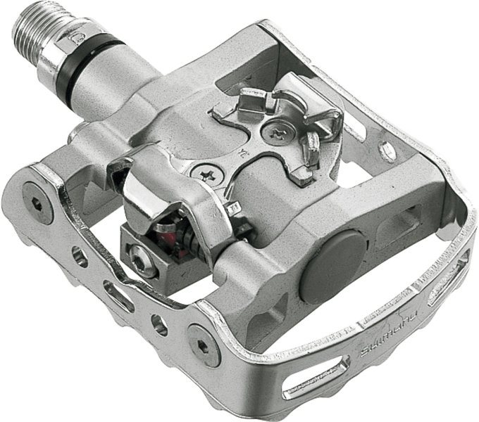 Shimano PD-M324 SPD zarážky SM-SH56 stříbrné