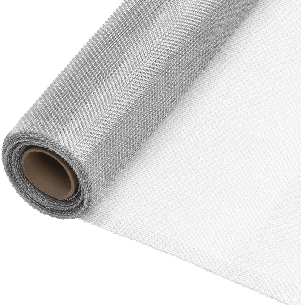 SHUMEE Síť proti hmyzu hliník 80 × 1000 cm stříbrná