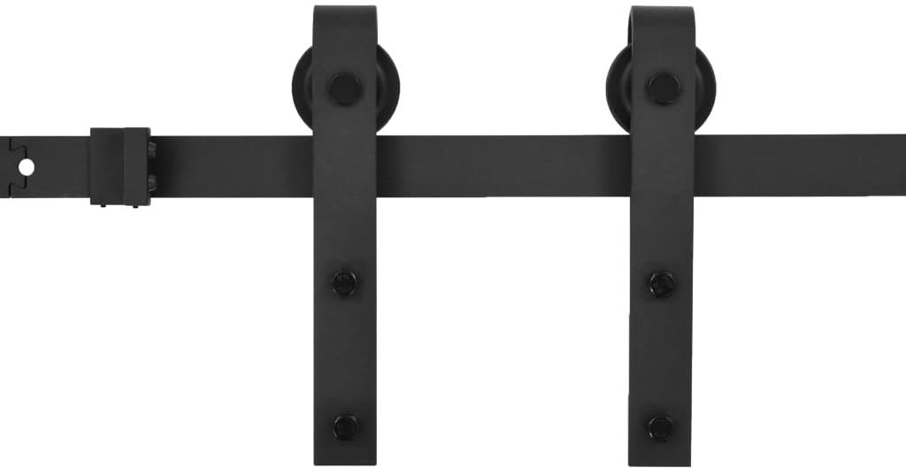 SHUMEE Sada příslušenství pro posuvné dveře SKIEN 183 cm ocelová černá