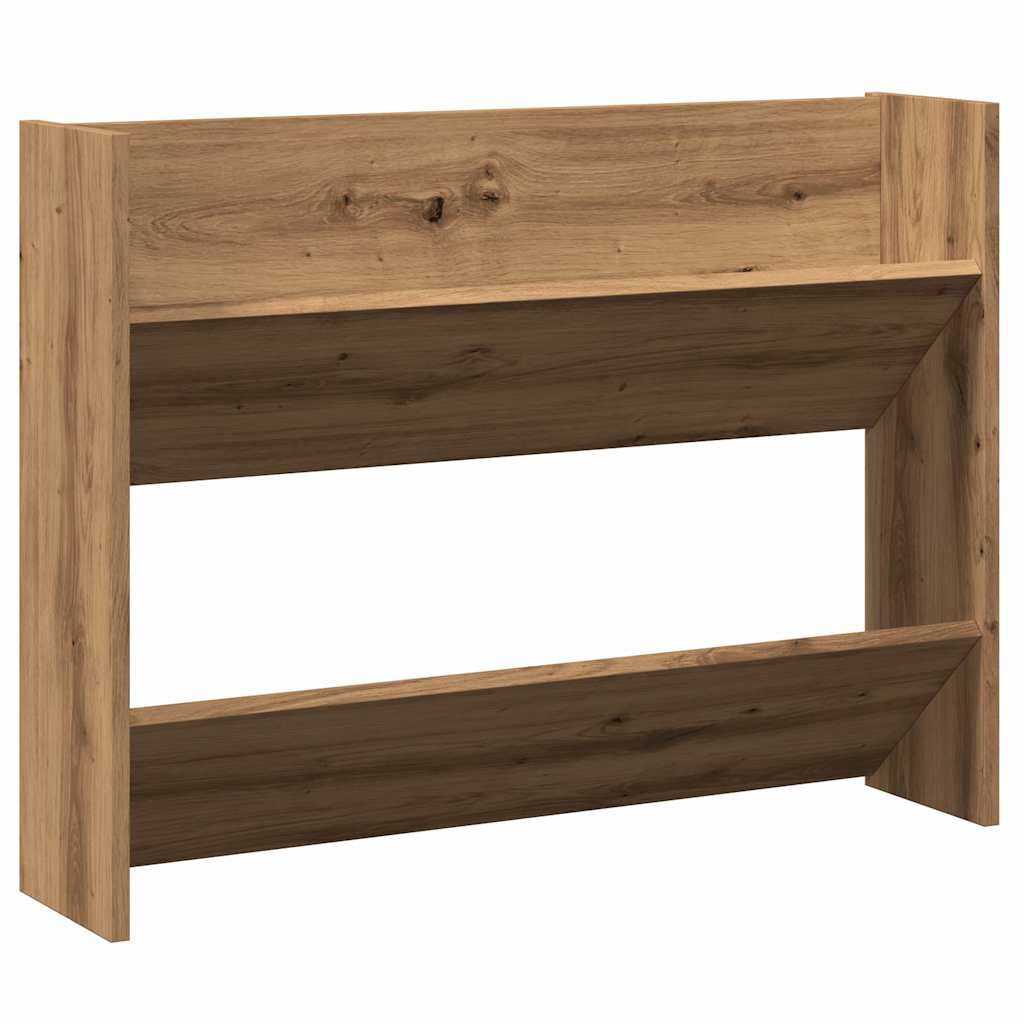 Shumee nástěnný botník v dekoru dub artisan