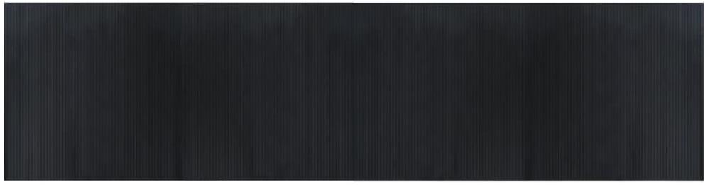 Shumee Koberec obdélníkový černý 100 × 400 cm bambus, 376816