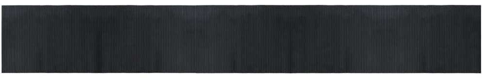 Shumee Koberec obdélníkový černý 70 × 500 cm bambus, 376762