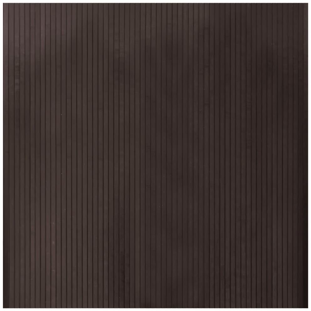 Shumee Koberec obdélníkový tmavě hnědý 100 × 100 cm bambus, 376803