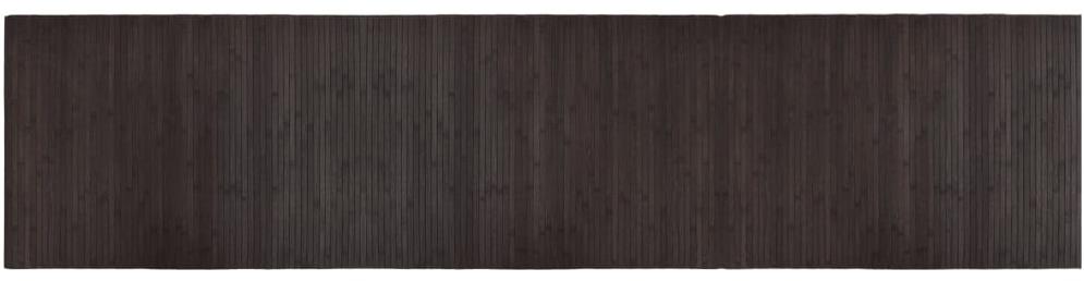 Shumee Koberec obdélníkový tmavě hnědý 70 × 300 cm bambus, 376755
