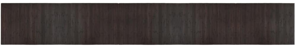 Shumee Koberec obdélníkový tmavě hnědý 70 × 500 cm bambus, 376767