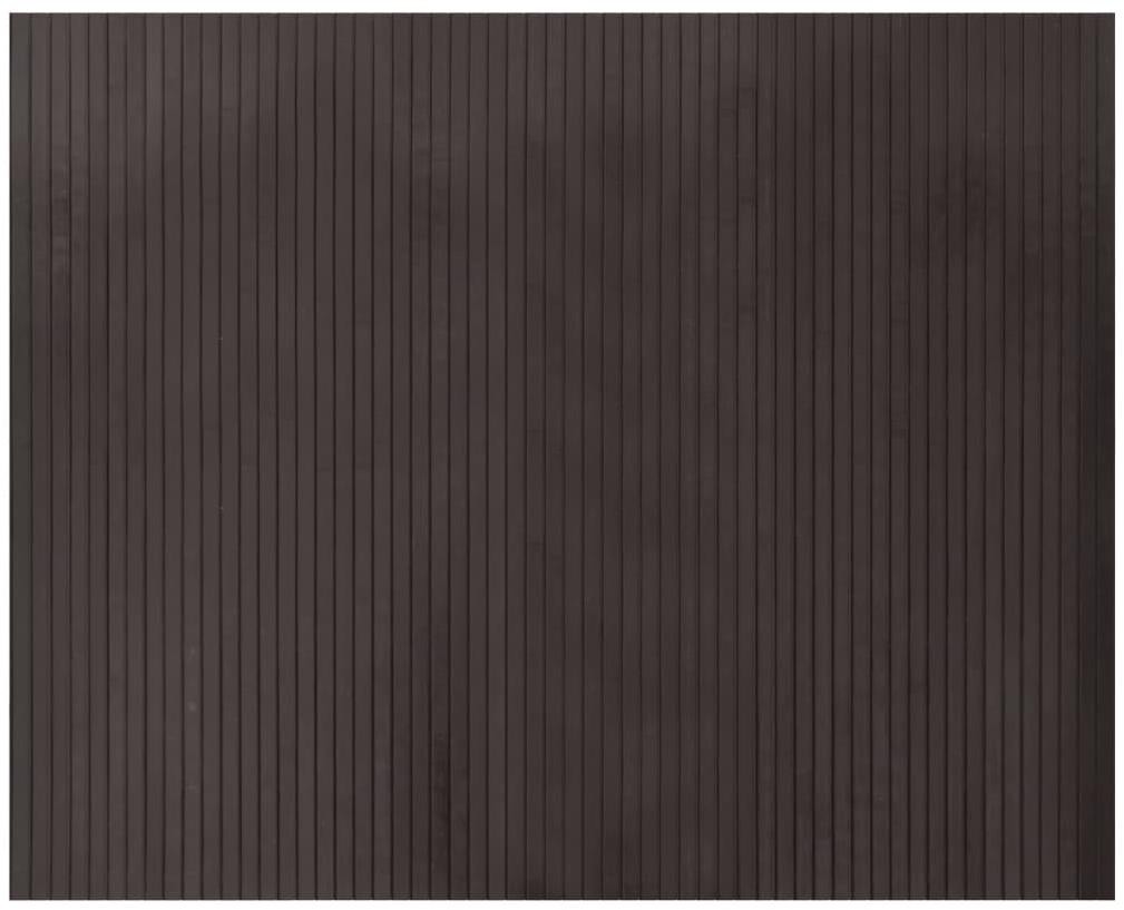 Shumee Koberec obdélníkový tmavě hnědý 80 × 100 cm bambus, 376773