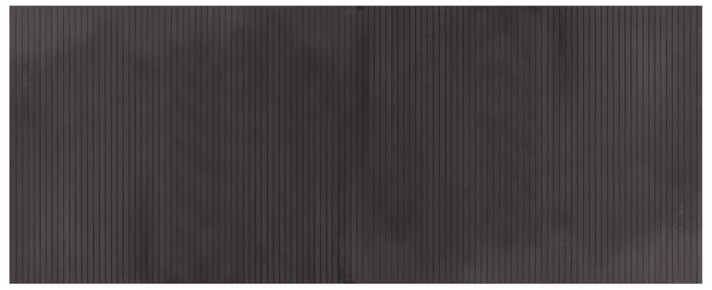 Shumee Koberec obdélníkový tmavě hnědý 80 × 200 cm bambus, 376779