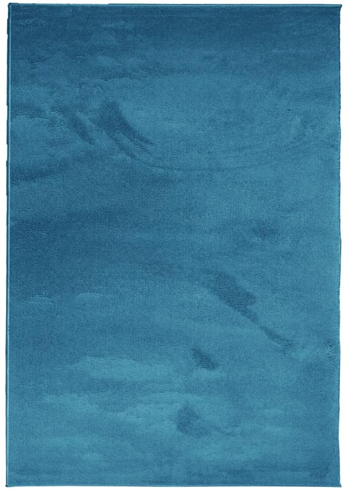 Shumee OVIEDO krátký vlas tyrkysový 140 × 200 cm