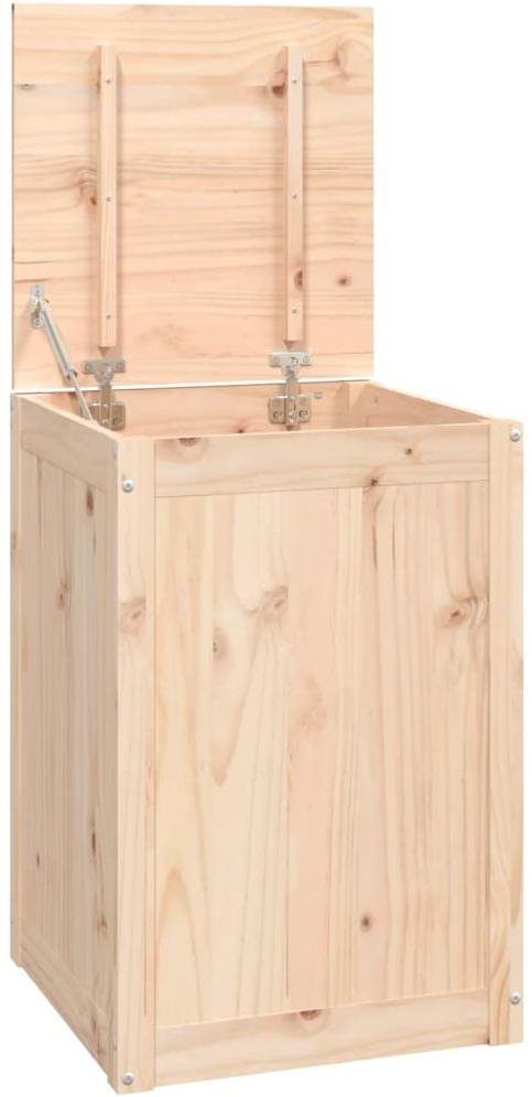 Shumee Box na prádlo, 44 × 44 × 66 cm, masivní borové dřevo