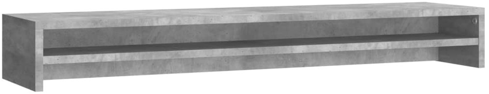 Stojan na monitor Shumee betonově šedý 100 × 24 × 13 cm