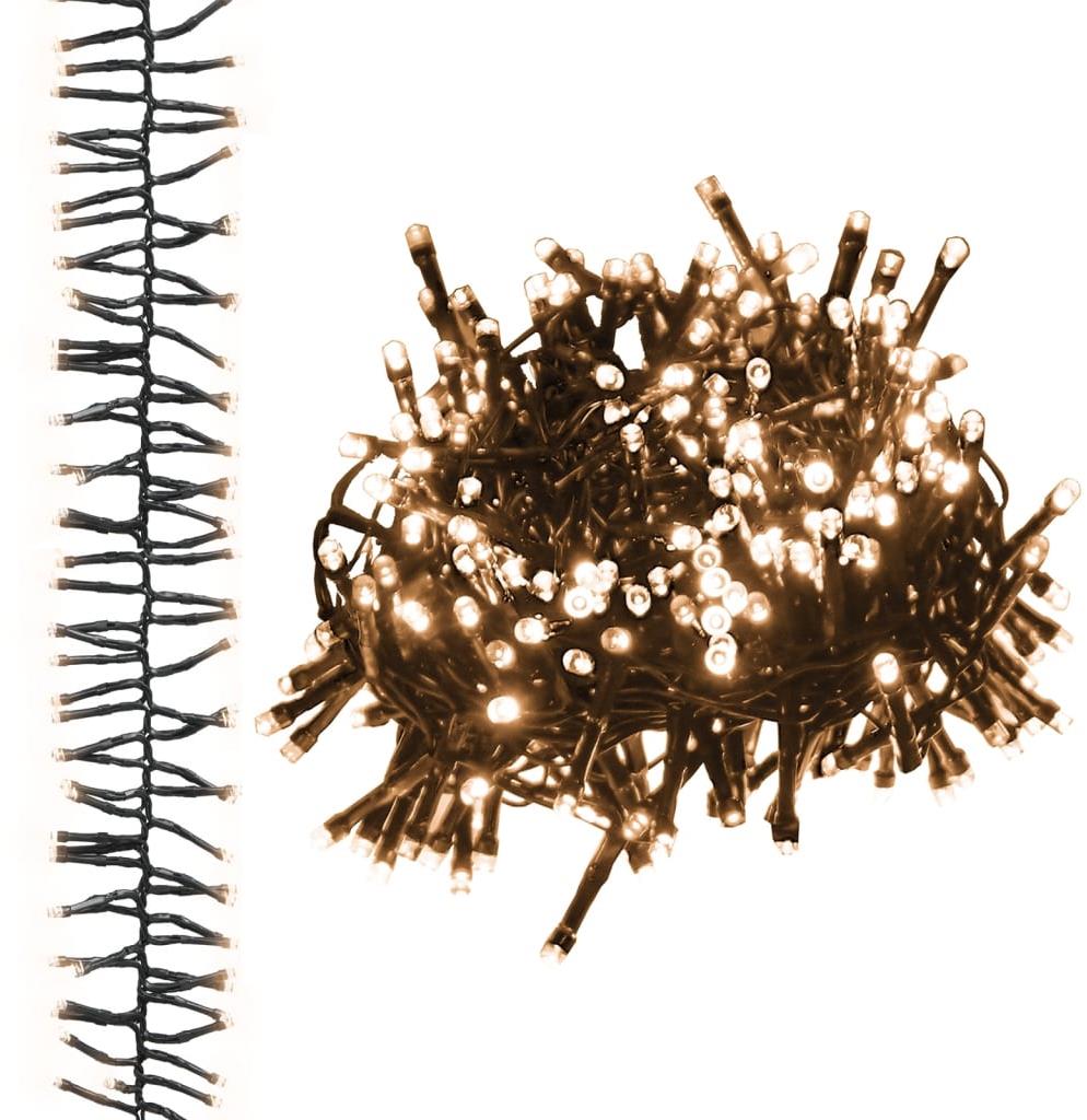 Shumee světelný LED řetěz trs s 1 000 LED diodami teplý bílý 11 m PVC