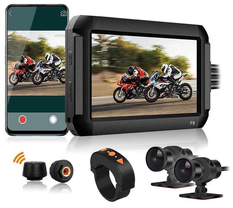 Duální kamerový systém na motocykl Secutek F9-TPMS