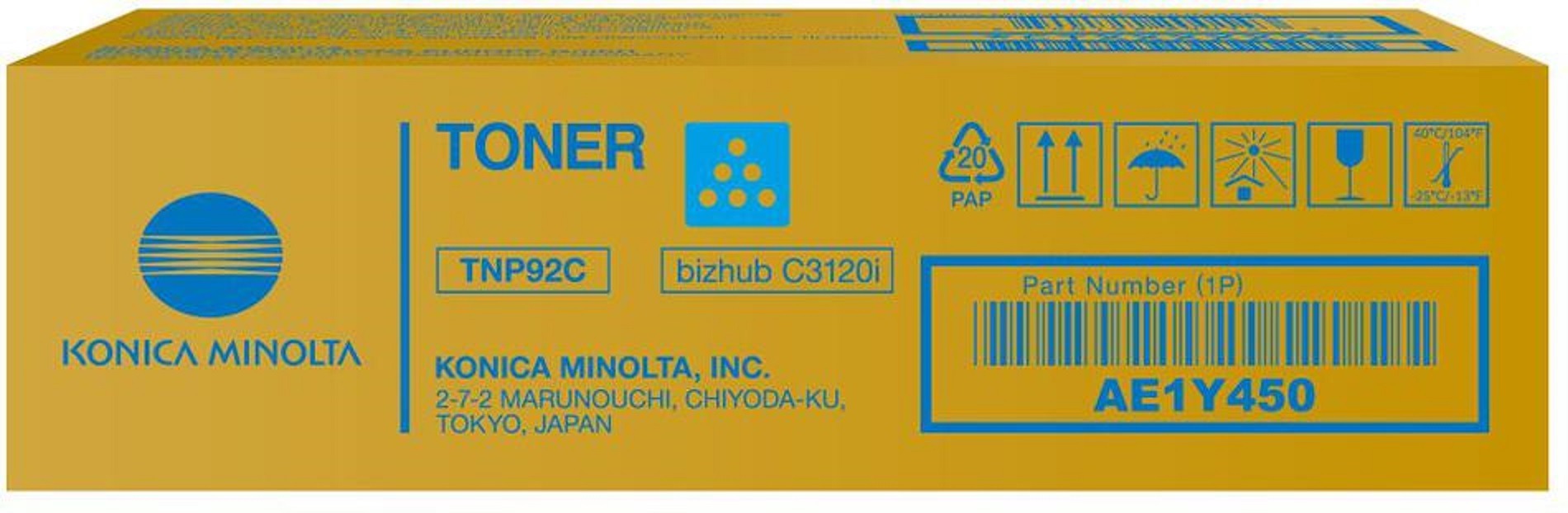 Konica Minolta TNP92C azurový