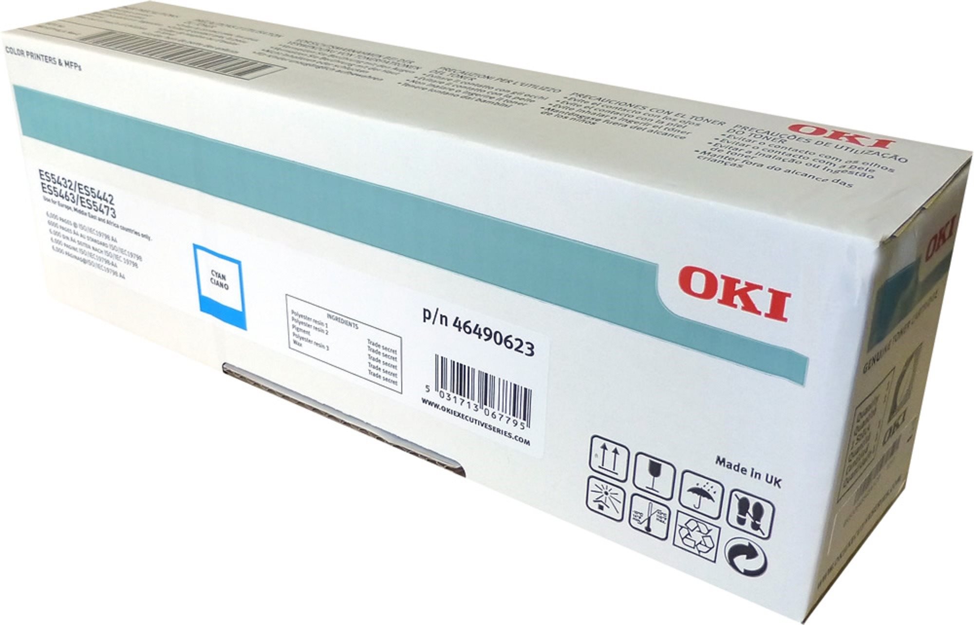 OKI 46490623 azurový