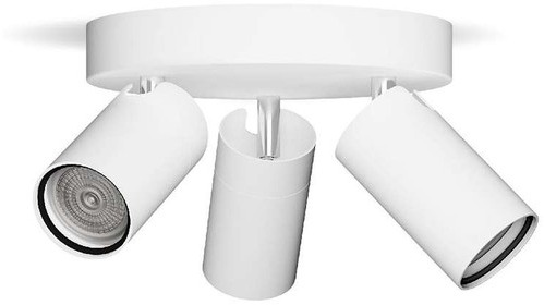 Signify Commercial Idris bodové koupelnové svítidlo 3 × GU10, 5 W, bez zdroje, 20cm, kulaté, IP44, b