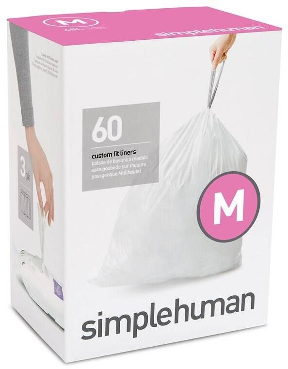 Simplehuman Sáčky do koše typ M, 45l, 3 x balení po 20 ks (60 sáčků)