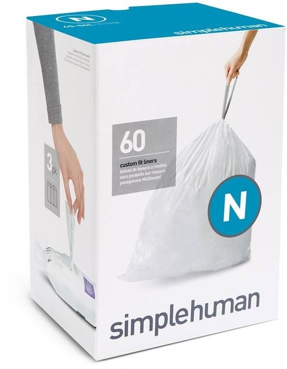 Simplehuman Sáčky do koše typ N, 45-50l, 3 x balení po 20 ks (60 sáčků)