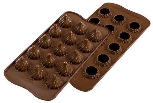 Silikomart Silikonová forma na čokoládu Silikomart SCG47 Choco Flame