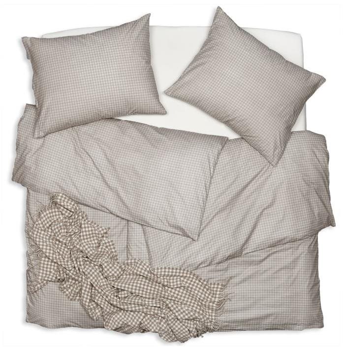 SCANquilt povlečení KLASIK kostička béžová