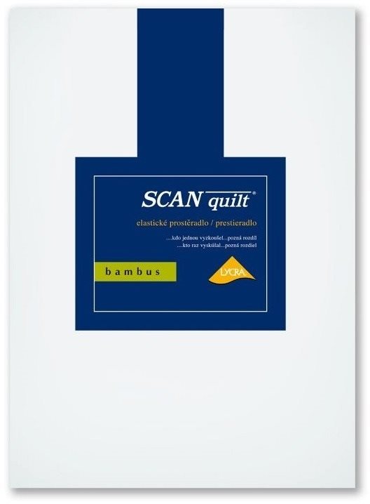 SCANquilt prostěradlo BAMBUS LYCRA bílá 200x220 cm