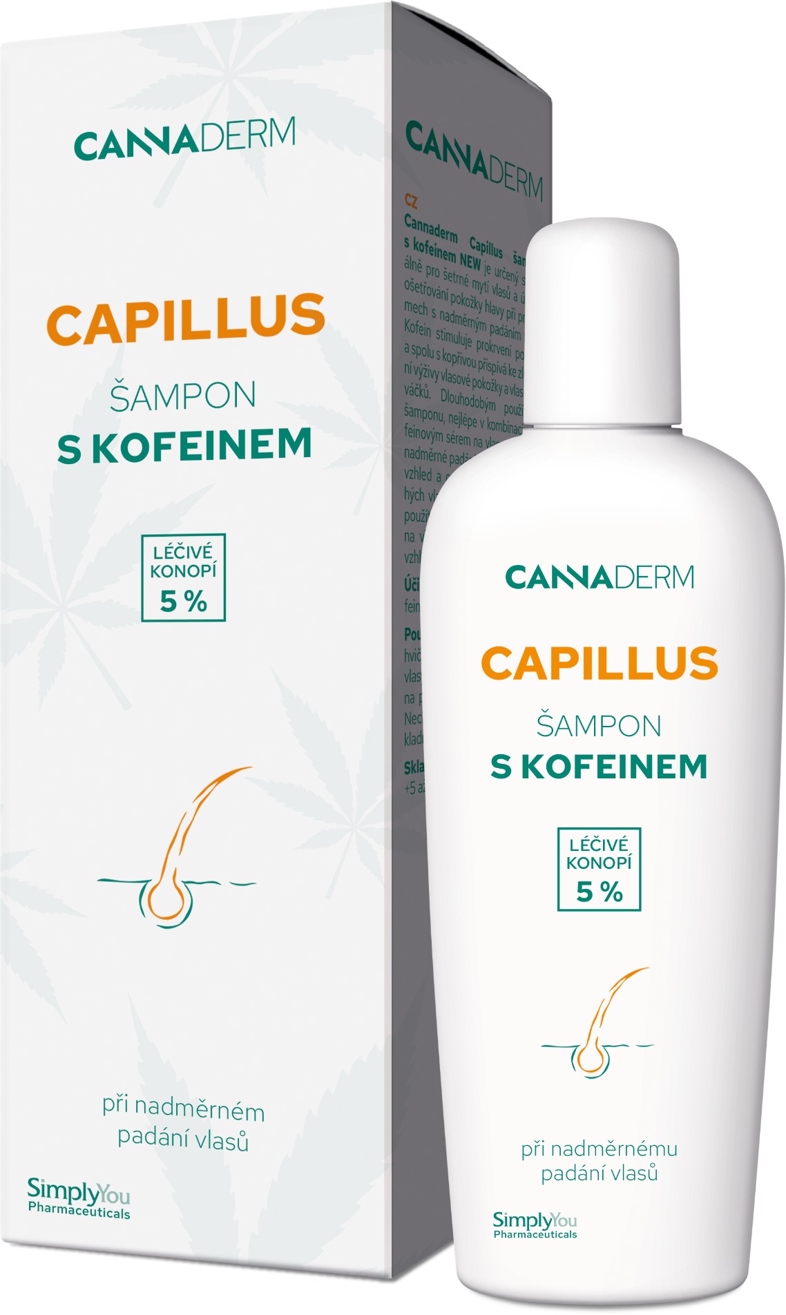 CANNADERM Capillus šampon s kofeinem 150 ml