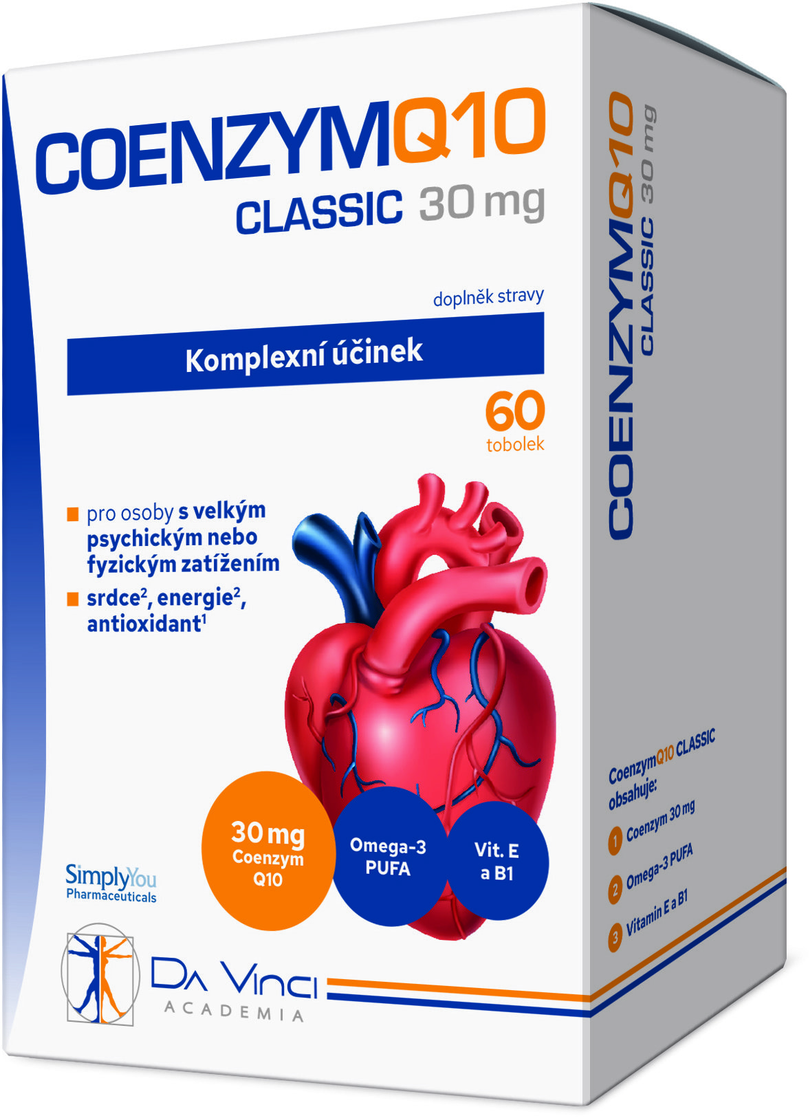 Da Vinci Academia Coenzym Q10 Classic 30 mg, 60 tobolek