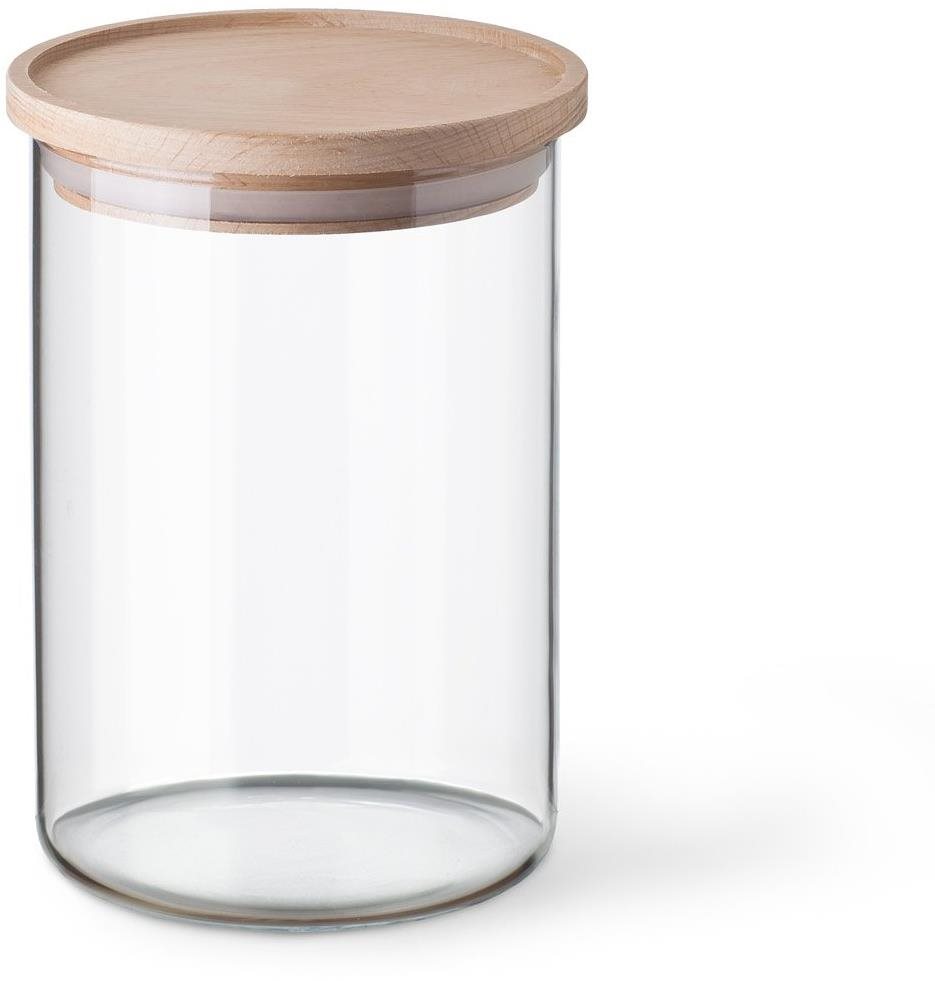 SIMAX Skleněná dóza s dřevěným víkem 0.8 l CLASSIC