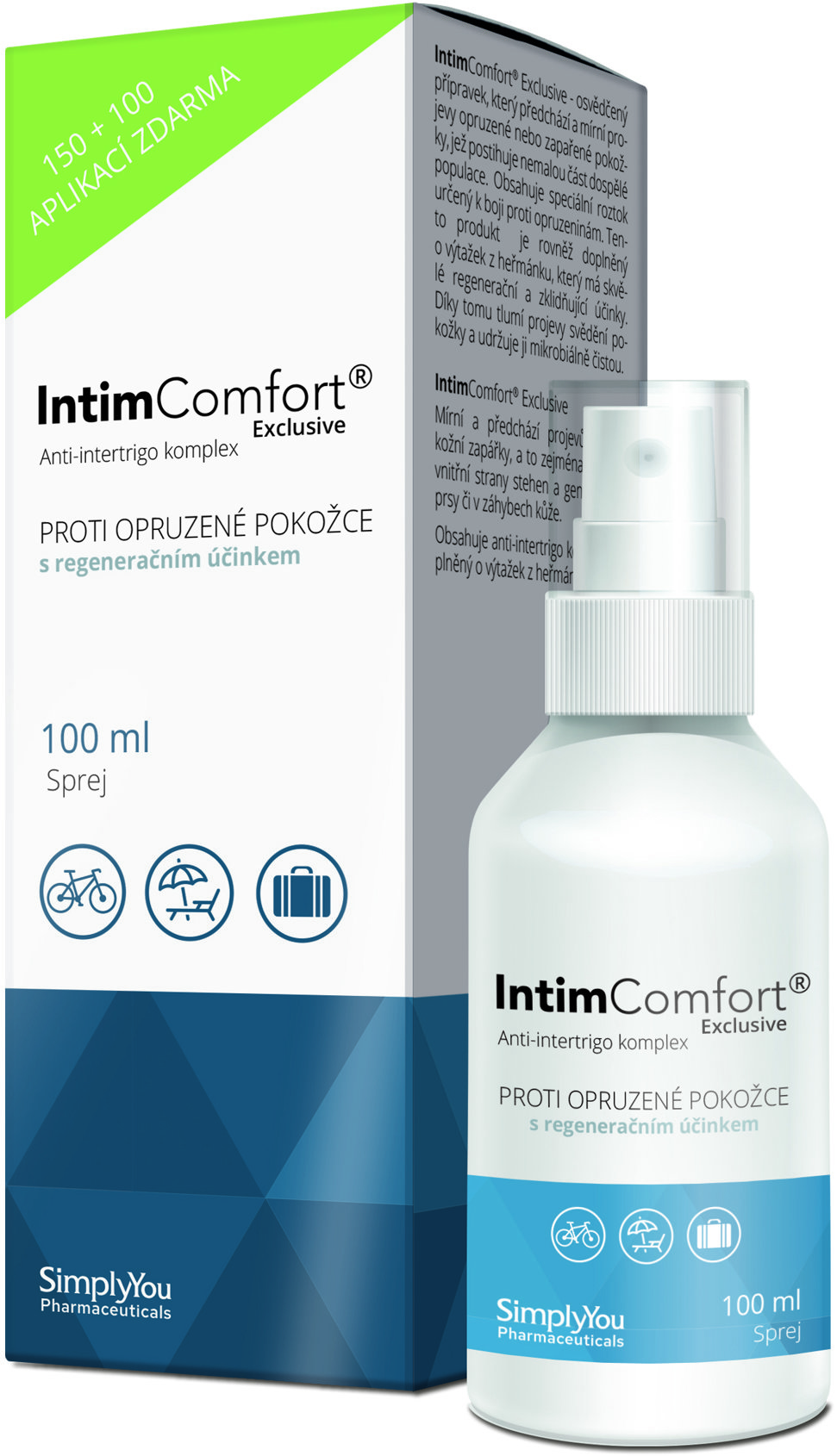 INTIM COMFORT Anti-intertrigo sprej 100 ml
