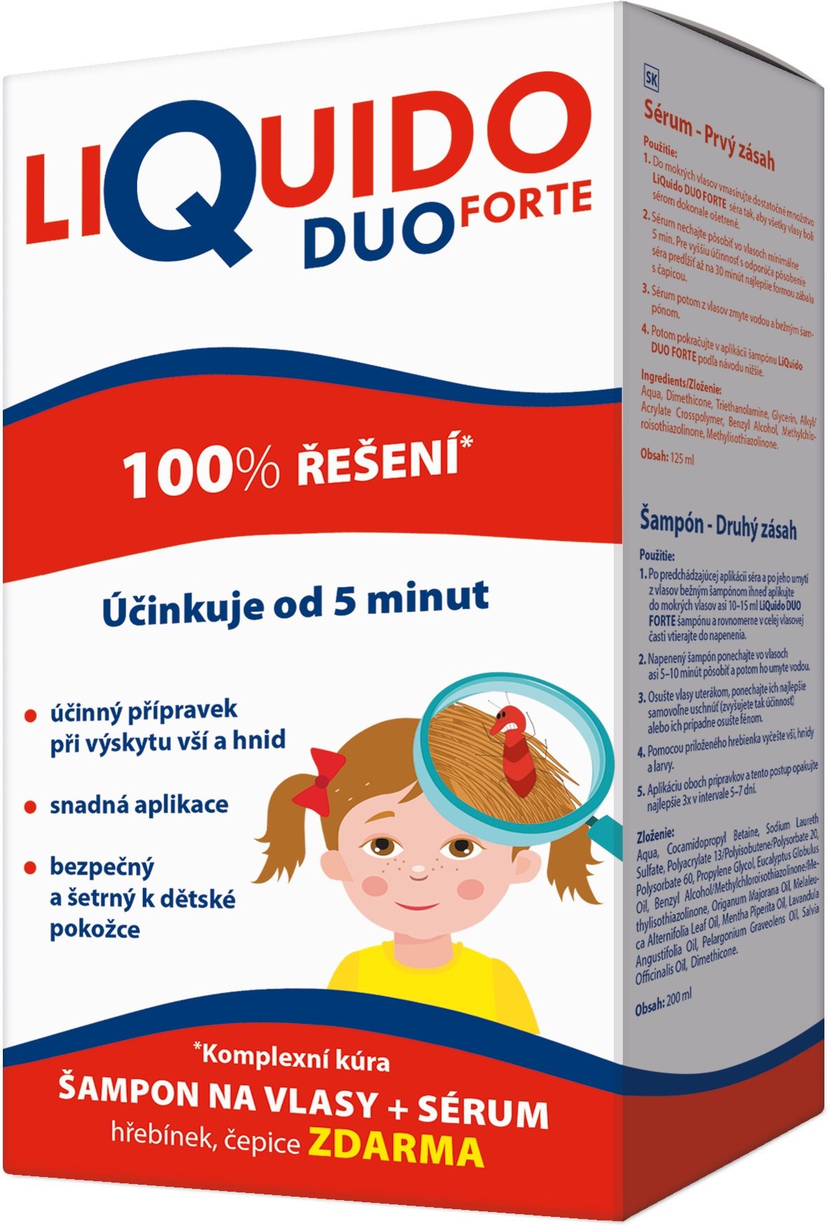 LIQUIDO Duo Forte šampon na vši 200 ml + sérum 125 ml