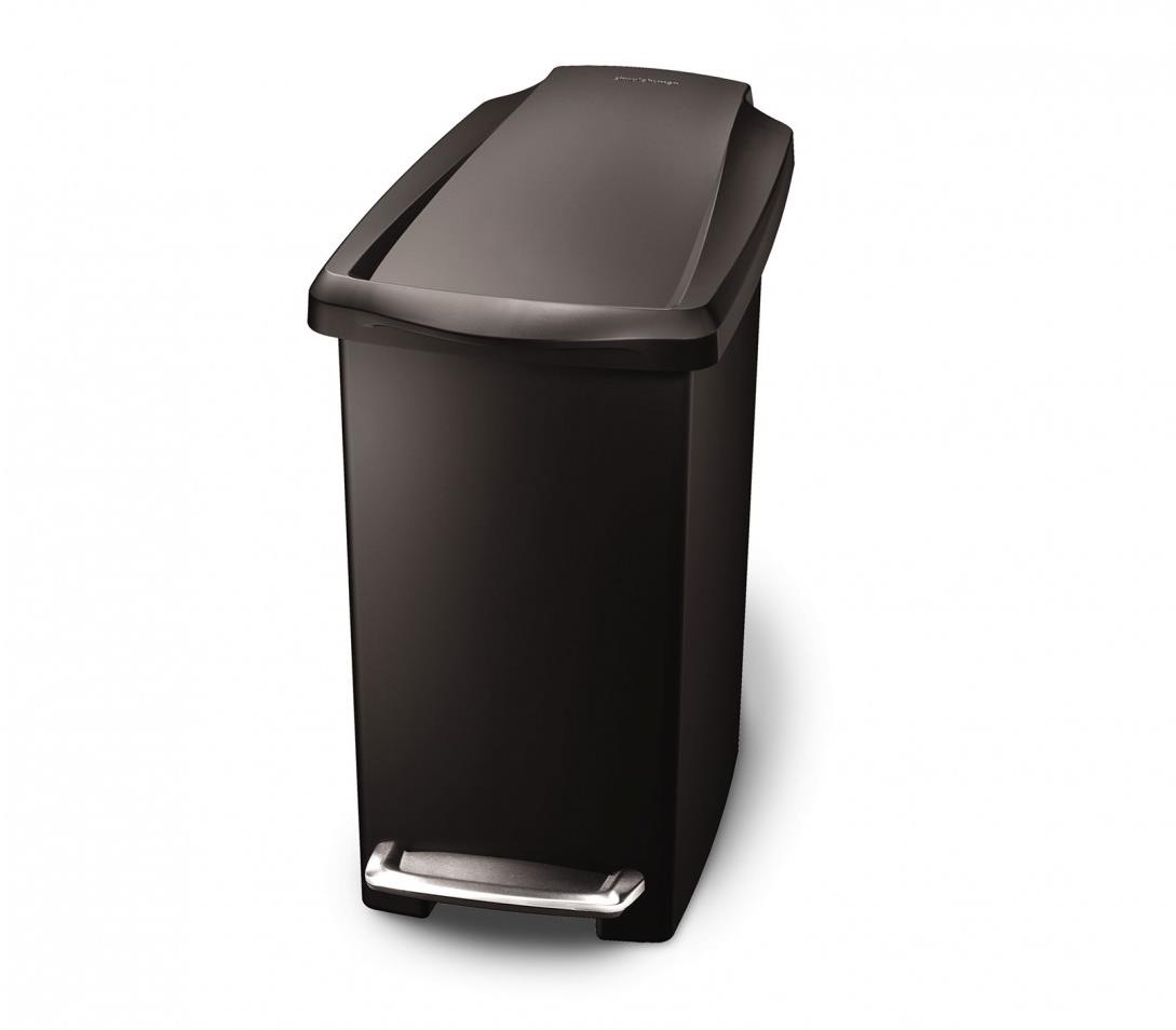 Simplehuman Pedálový 10 l, ocelový pedál, černý