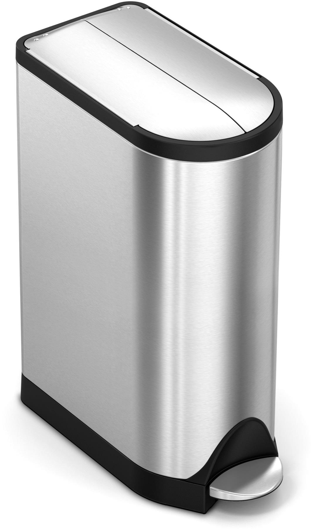 Simplehuman Pedálový 18 l, butterfly víko, nerez ocel