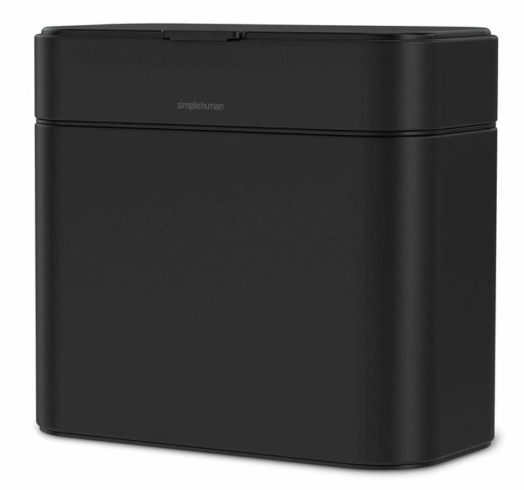 Simplehuman odpadkový koš na kompostovatelný odpad z kuchyně – 4l, matná černá ocel