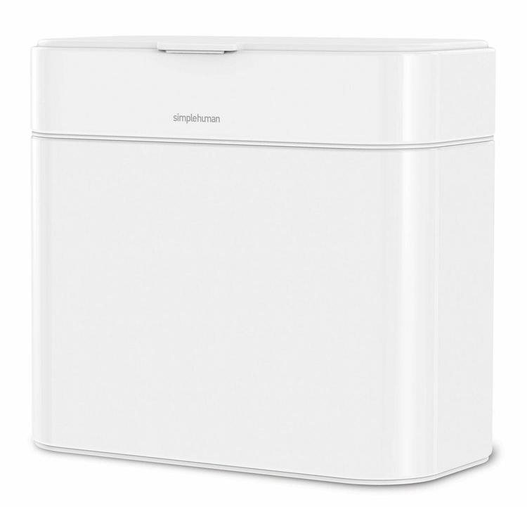 Simplehuman odpadkový koš na kompostovatelný odpad z kuchyně – 4l, bílá ocel