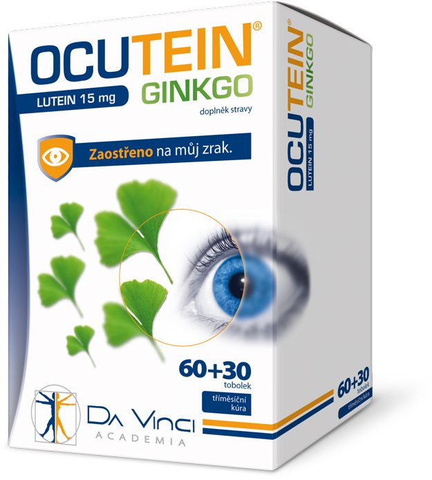 Ocutein Ginkgo 45mg+Lutein 15mg Da Vinci 60+30 tobolek