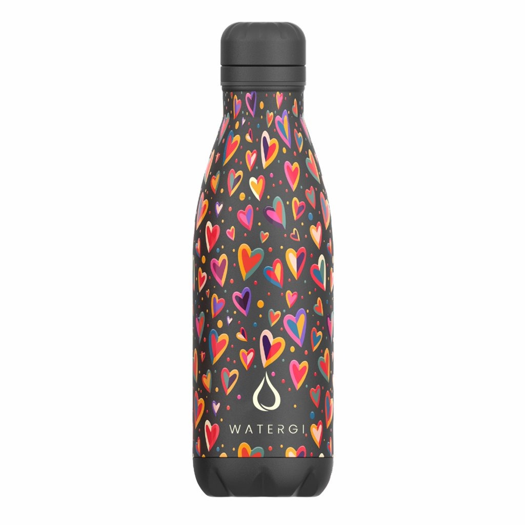 WATERGI Termoláhev 0,5 L černá LOVE