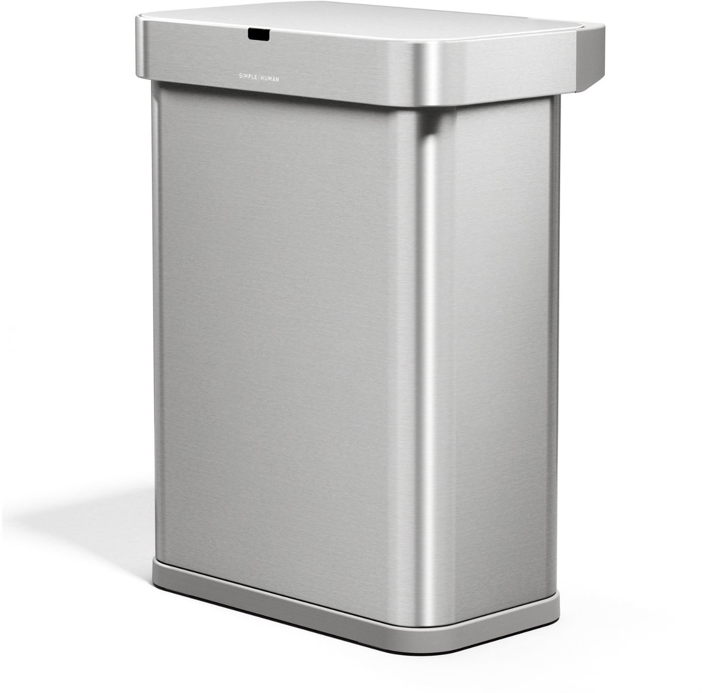 Simplehuman Sensor bezdotykový odpadkový koš s hlasovým ovládáním 58 l, nerezová ocel